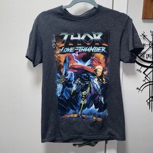 Rare Men's Marvel‎ Thor Love and Thunder Superheroes Graphic Tee Shirt Small